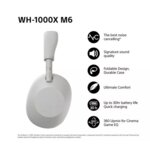 Sony WH-1000XM6 Wireless Headphones  Noise Cancelling, By Sony
