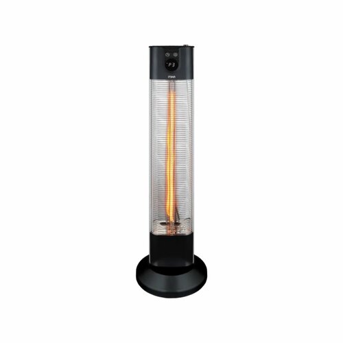 MIKA Patio Heater, 650W-2000W, With Remote, Black MH402R