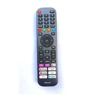 Hisense Smart TV Remote Replacement – Universal Remote, Black