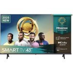 Hisense 43A6Q 43-inch 4K Smart TV  VIDAA OS, LED Panel, 400 Nits Brightness, VESA Mount 43A6Q By Hisense