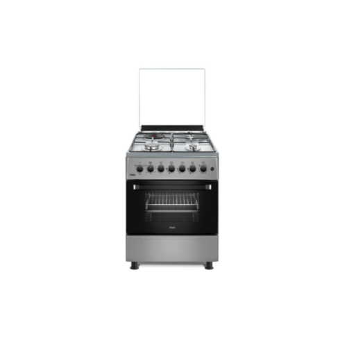 MIKA MST58U31E3SLEM Standing Cooker: 58cm X 58cm, 3 Gas Pool Jet Burners + 1 RAPID Hot Plate, Button Ignition By Mika