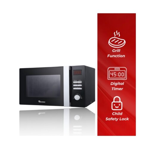 RAMTONS 25 LITRES MICROWAVE+GRILL WHITE- RM/551