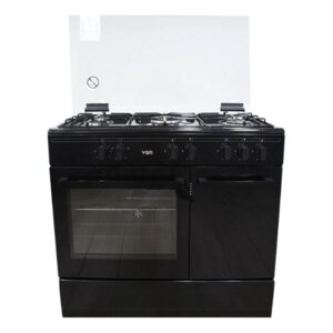 Von 5 Gas Cooker - VCF965031NSK, Black photo