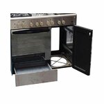 Ramtons/Elba 4 GAS + 2 ELECTRIC + GAS COMPARTMENT STAINLESS STEEL ELBA COOKER- EB/165 By Ramtons
