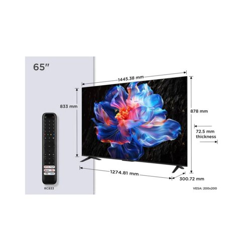 TCL 65 Inch QLED 4K Smart TV With Dolby Atmos & Google TV – 65T6D (2026 Model)