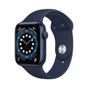 Apple Watch Series 6 (GPS, 44mm, Blue Aluminum, Deep Navy Sport Band) photo