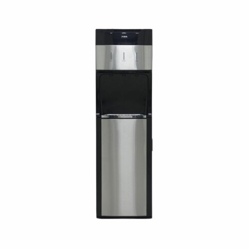 MIKA MWD2801SSB Water Dispenser, Floor Standing Bottom Load, Stainless Steel Black