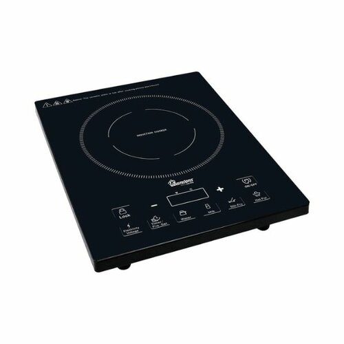 Ramtons Induction Cooker With 24cm Non-Stick Pan, Black - RM/381