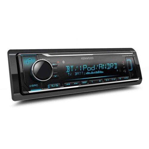 Kenwood KMM-BT408 - 1-DIN Car Stereo, Bluetooth, USB Media Playback