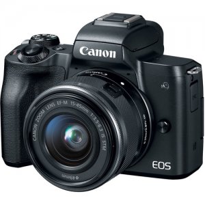 Canon EOS M50 Mirrorless Digital Camera With 15-45mm Lens (Black) photo