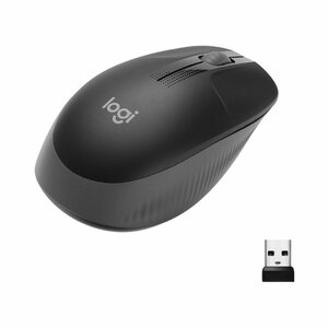 LOGITECH M190 FULL-SIZE WIRELESS MOUSE (Charcoal, Blue, Red, Grey) photo