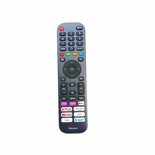 Hisense Smart TV Remote Replacement – Universal Remote, Black