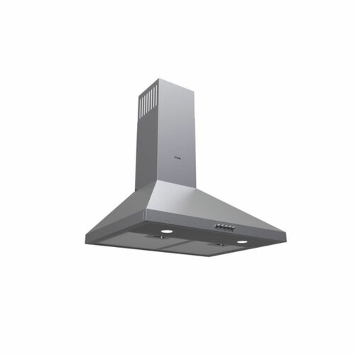 MIKA MHP611BB Chimney Hood, Pyramid, 60cm, Push Button, Black