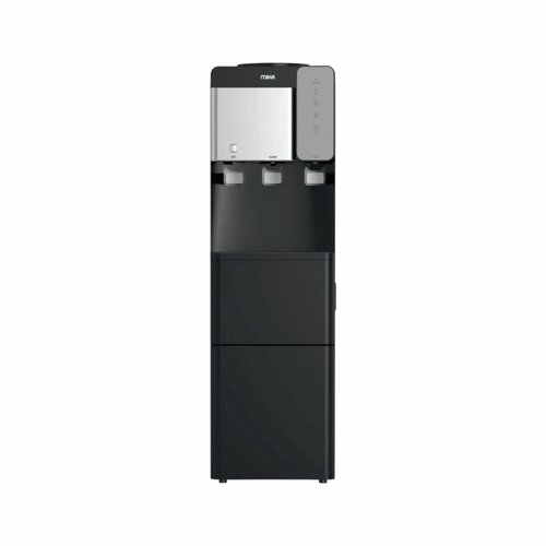 MIKA MWDT3001BS Water Dispenser With Ice Maker, Floor Standing, Black ; Silver By Mika