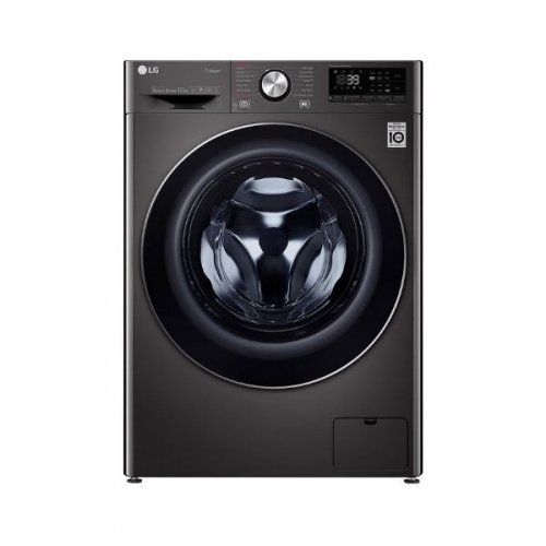 LG F4V9BWP2E Front Load Washing Machine, 12KG - Black By LG