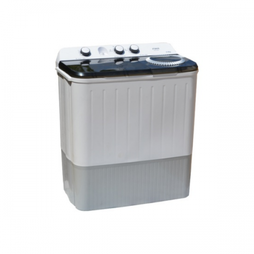 MIKA Washing Machine, Semi-Automatic Top Load, Twin Tub, 9Kg, White & Grey - MWSTT2209 By Mika