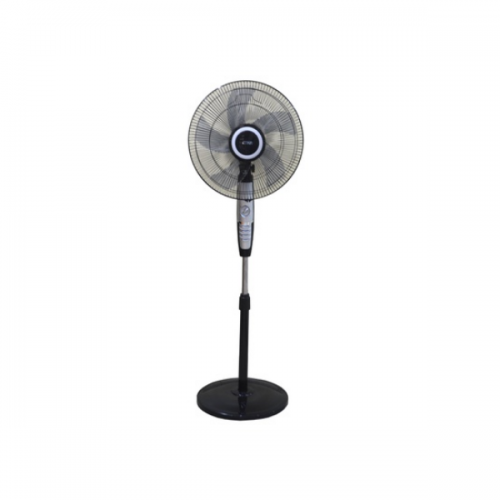 MIKA 16 Inch Strong Standing Fan Black & Silver - MFS1621SB