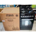 Mika Standing Cooker 50x60cm, 3 Gas + 1 Electric Burner – MST5060U33PFB By Mika