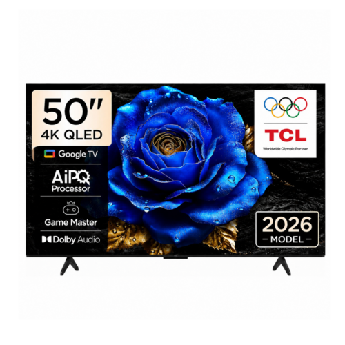TCL 50 Inch 4K QLED Smart TV With Dolby Atmos And Google TV - 50T6D (2026 Model) By TCL
