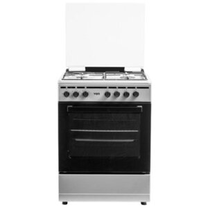 VON Cooker 4 Gas + Electric Oven - VCF664061FSX Cast Iron Semi Inox photo