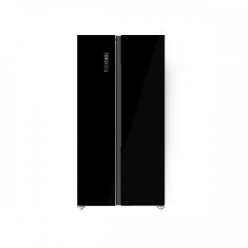 Von VARZ-20NHK Side By Side Fridge, 429L - Black
