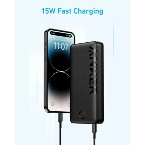 Anker 20K 15W Power Bank – Fast Charging, 20000mAh Capacity