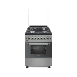 MIKA Standing Cooker 58cm X 58cm Dove Grey MST58U31E4DG – 3 Gas Burners, 1 Electric Hot Plate & 4 Function Electric Oven photo