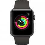 Apple Watch Series 3 42mm Smartwatch (GPS Only, Space Gray Aluminum Case, Gray Sport Band By Apple