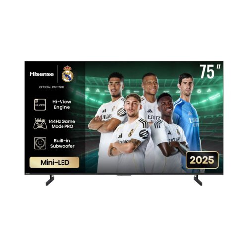 Hisense 75 Inch ULED Mini-LED 144Hz TV Dolby Atmos, 4K, Vidaa Smart OS 75U7Q By Hisense