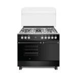 MIKA Standing Cooker 90cm X 60cm MST9041WEG6BX – Gas And Electric Cooking With Convection Oven By Mika