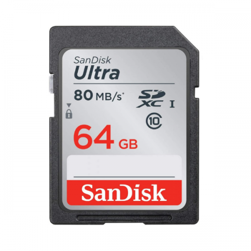 SanDisk Ultra SDHC 64GB 80MB/s Class 10 UHS-I