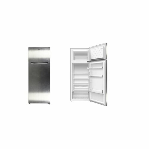 MIKA Refrigerator, 211L, Direct Cool, Double Door, Shiny SS MRDCD211XSF By Mika