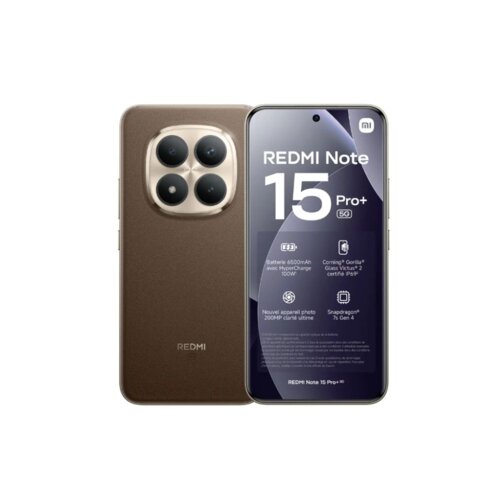 Xiaomi Redmi Note 15 Pro+ 5G, 8GB RAM, 256GB ROM, 6.83 Inch AMOLED Display, 200MP Camera