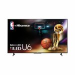 Hisense 55 Inch 55U6N Mini-LED ULED 4K Smart TV 55U6NPro- 2024 Model By Hisense