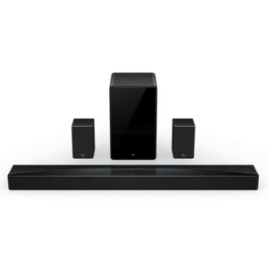 TCL  860 Watts 7.1.4 Channel Dolby Atmos Q85H Soundbar With Wireless Subwoofer – Black photo