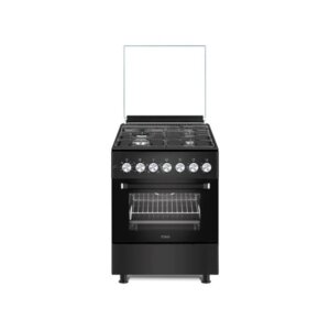 MIKA Standing Cooker 60cm X 60cm - 3 Gas + 1 Electric Cooker Matt Black MST62F31E4BL photo