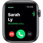 Apple Watch Series 5 (GPS + Cell, 44mm, Space Gray Aluminum, Black Sport Band) By Apple
