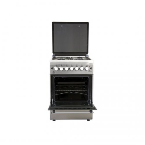 MIKA Standing Cooker, 58cm X 58cm, 3 + 1, Electric Oven, Half Inox  MST60PU31HI/HC