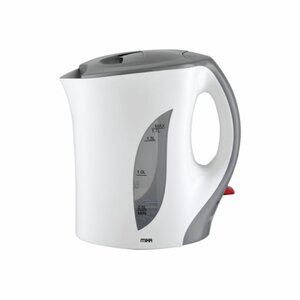 MIKA MKT1001 Kettle (Electric), Plastic, 1.7L, Corded, White & Grey photo
