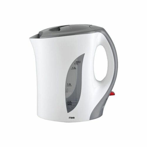 MIKA MKT1001 Kettle (Electric), Plastic, 1.7L, Corded, White & Grey By Mika