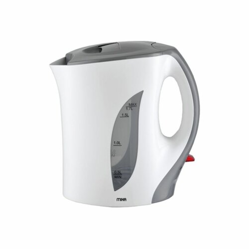 MIKA MKT1001 Kettle (Electric), Plastic, 1.7L, Corded, White & Grey