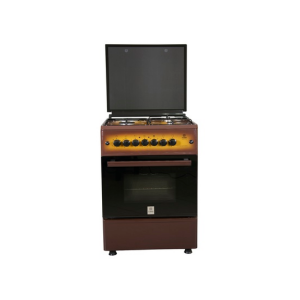 MIKA Standing Cooker, 58cm X 58cm, 3 + 1, Electric Oven, Light Brown TDF MST60PU31DB/HC photo