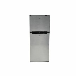 MIKA MRDCD118LSD Fridge, 118L, 2 Door Top Mount Freezer, Defrost (Direct Cool), Line Silver Dark photo