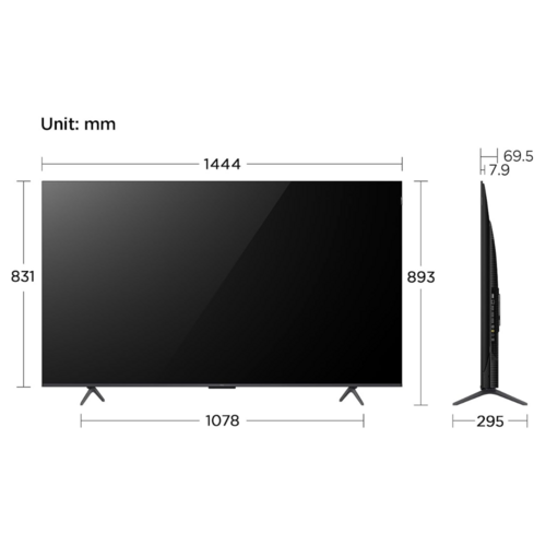 TCL 65 Inch C655 QLED PRO 4K Smart TV With Google TV & 120Hz | 65C655