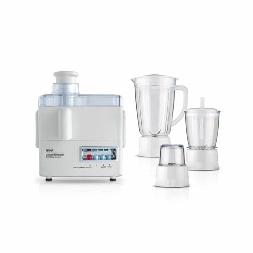 Mika 4-in-1 Juicer Blender Grinder 500W – White, Model MJR411W
