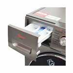 RAMTONS FRONT LOAD FULLY AUTOMATIC 10KG WASHER, 6KG DRYER, SILVER + FREE PERSIL GEL- RW/160 By Ramtons