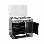 RAMTONS 4GAS + 2 ELECTRIC 90X60 INOX COOKER- RF/498 By Ramtons