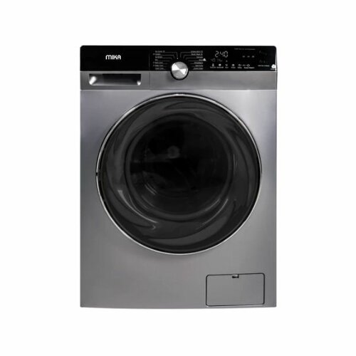 Mika Washing Machine, 12Kg, Fully Automatic, Front Load, Dark Silver MWAFS3212DS