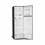 MIKA MRNF202DS Fridge, 202L, 2 Door Top Mount Freezer, No Frost (Frost Free), Dark Matt SS By Mika
