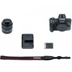 Canon EOS M50 Mirrorless Digital Camera With 15-45mm Lens (Black) By Canon